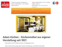 Tablet Screenshot of adam-kuechen.de